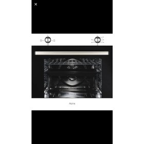 Resim Alpina Beyaz Cam Ankastre Fırın 76LİTRE 