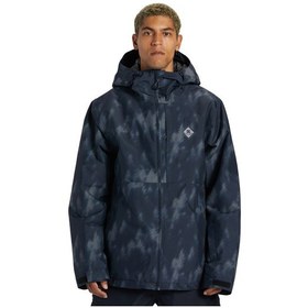 Resim Dc Dc Basis Print Erkek Siyah Snowboard Ceketi Xkk 