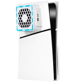 Resim Sones Ps5 Slim Konsol İçin Yan Tarafa Monte Edilen Soğutma Fanı Rgb Radyatör Diğer 