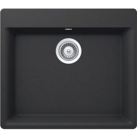 Resim Ukinox Valente N-100 Granit S-305g Sifonlu Evye Siyah 