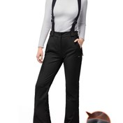 Resim 33,0.0cm Kadınlar için Çıkarılabilir Önlüklü Kayak & Snowboard Pantolonu - Sıcak Yalıtımlı Softshell Kar Önlüklü Pantolon, Tam Boy Kışlık Kayak/Snowboard Ekipmanı, Düğme Kapama (Makinede Yıkanabilir) Soğuk Hava Dış Mekan Aktiviteleri İçin 