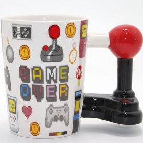 Resim Porselen Game Over Kupa Bardak Model 4 