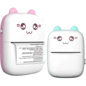 Resim Sevimli Mini Taşınabilir Yazıcı Printer 