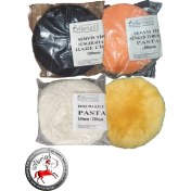 Resim Abrias Dokuma Sarı Keçe Cila Hare Kalın Pasta Süngeri 4'lü Set 