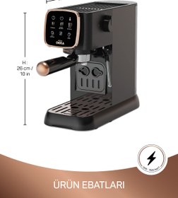 Resim Arzum OK0034-04 Arzum Okka Espresso Solo Yarı Otomatik Espresso Makinesi - Bakır 
