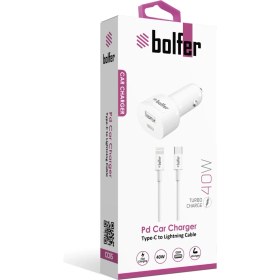 Resim Pd&usb Araç Şarj Seti Iphone 3.0 A 40 W Beyaz 