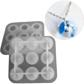 Resim Getshopmini Epoksi Çoklu Küre Gökyüzü Silikon Kalıbı 2.2cm 