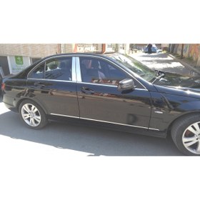 Resim Titiz Krom Aksesuar Mercedes W204 C180 Krom Kapı Direk Aksesuarı 6 Parça P. Çelik 