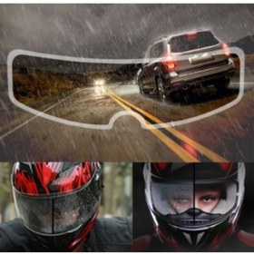 Resim optana Motosiklet Kask Lens Filmi Evrensel Yağmur Kaydırıcı Şeffaf Su Itici Anti Sis Nano Film Güvenlik 