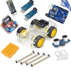 Resim Arduino Bluetooth 4wd Araç Seti 