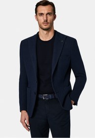 Resim Abdullah Kiğılı 6 Drop Regular Fit Standart Kesim Sivri Yaka Torba Cep Desenli Spor İtalyan Örme Ceket 