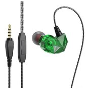 Resim Qkz Ak2 3.5mm Kablolu Kulak İçi Kulaklık - Müzik Ve Spor İçin - Mikrofonlu - Gürültü Azaltma Teknolojisi - Yeşil Ak2 AK2 
