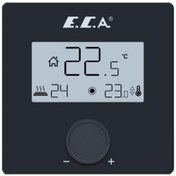 Resim E.C.A. Siyah Dijital Oda Termostatı (ECA.601021051) 
