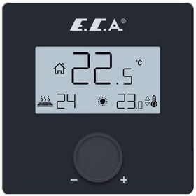 Resim E.C.A. Siyah Dijital Oda Termostatı (ECA.601021051) 