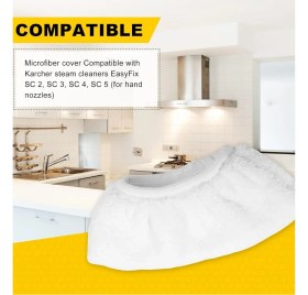 Resim RotRever Karcher Sc2 Sc3 Sc4 Sc5 Easyfix Buharlı Temizlik Makinesi Yedek Mop,el ve Zemin Aparat Seti-2 Parça 