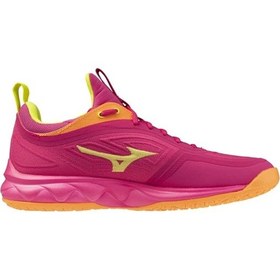 Resim Mizuno Wave Luminous 3 Unisex Voleybol Ayakkabısı Pembe / Sarı Çok Renkli 