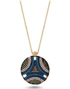 Resim Zirkon Taşlı Nazar Boncuğu Kolye (498587410) 