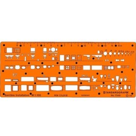 Resim Standardgraph Tesisat Şablonu 1/100 No 7349 