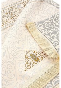 Resim Ultra Lüks Kabe Örtüsü Krem Seccade 10 