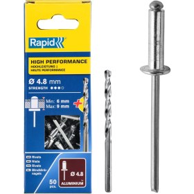 Resim Storemax Kör Perçin Alüminyum, 50 Adet Matkap Ucu Dahil, 4,8 x 12 Mm, 5000388 