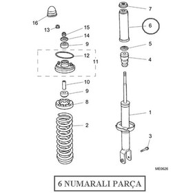 Resim Rover Arka Amortisör Toz Körüğü Rpg100060 