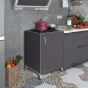 Resim Kenzlife ocak dolabı benek gri 85*60*56 hazır mutfak ankastre gömme ocak için arkalıksız 