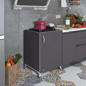 Resim Kenzlife ocak dolabı benek gri 85*60*56 hazır mutfak ankastre gömme ocak için arkalıksız 