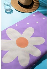 Resim Dijital Baskı Plaj Deniz Havlusu Çiçek Desenli Peştamal Hvl0183 Renkli 