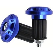 Resim Tongdashop Motosiklet Gidon Uç Kapakları 2 Adet Blue Aksesuar Yükseltme 