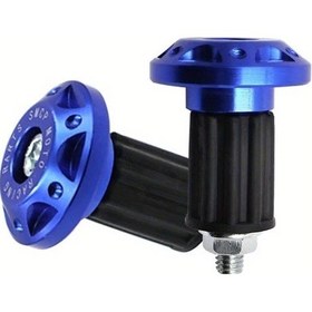 Resim Tongdashop Motosiklet Gidon Uç Kapakları 2 Adet Blue Aksesuar Yükseltme 
