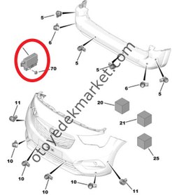 Resim Opel Combo (2019-2023) Park Sensör Beyni (Orijinal) 
