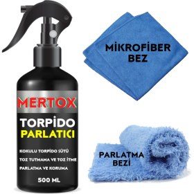 Resim Mertox Otomobil Araç Araba Torpido Parlatıcı ve Bakım Sütü 500ML Temizleme Bakım 