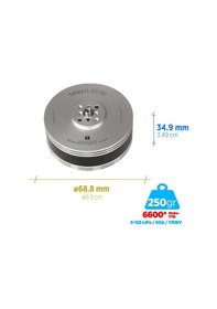 Resim T-motor Mn601-s 170kv Brushless Fırçasız Brushless Fırçasız Uav Motor Multikopter Multi-rotor Quadcopter Hexacopter Drone Motoru 