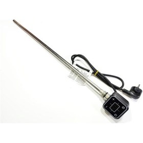 Resim Sern 600w Antrasit Renk Kare Dijital Hp013 Model Havlupan Isıtıcı Rezistans 230v L:550mm 1/2'' Yarım Parmak 