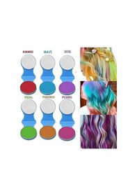 Resim River World Saç Tebeşiri Geçici Set 6'lı Çok Renkli 