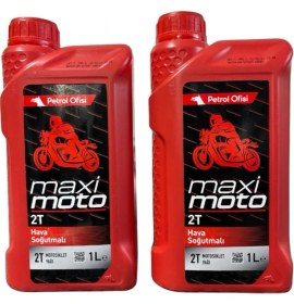 Resim Adige Petrol Ofisi Maksi Moto 2 T Motor Yağı 1 Lt (2 Adet) 