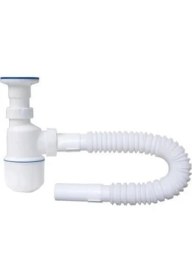 Resim Lüxpar Taslı Körüklü Lavabo Sifonu 