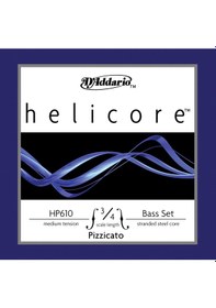Resim D'addario Hp610 Helicore Pizzicato Kontrabas Tel Seti 3/4 Caz Ve Pizzicato İçin Özel Tasarım Maksimum Sürdürülebilirlik Sustain Ve Net Atak 