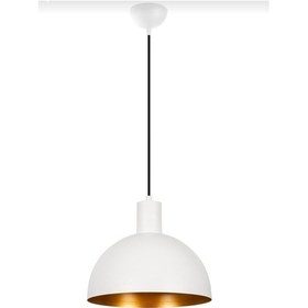 Resim Retro Metal Beyaz Içi Gold Dekoratif Kafe Mutfak Rustik Tekli Sar (536632444) 