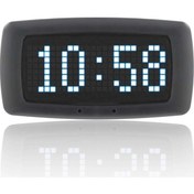 Resim Sanel Saat Göstergesi Matrix Göstergeli Beyaz Siyah Yazı Renkli 