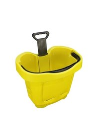 Resim 40 Lt Teleskopik Saplı Plastik Alışveriş Sepeti - Market El Sepeti Sarı 