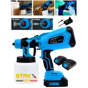 Resim Staxx SASR210 21 V Çift Akülü Boya Sprey Püskürtme Tabancası 
