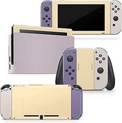 Resim Tacky Design Nintendo Switch Cilt ile Uyumlu Düz Renk Kaplama - Premium Vinil 3M Colorwave Engelleme Nintendo Switch Çıkartma Seti - Konsol, Dock, Joy Con için Anahtar Kılıfı - Tam Çıkartma 