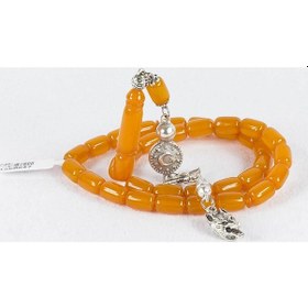 Resim Faris Usta İşçilikli Elişi Kapsül Kesim Sıkma Kehribar Tesbih N11.5214 