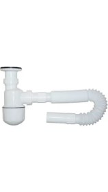 Resim Taslı Lavabo Sifonu Körük Çıkışlı 