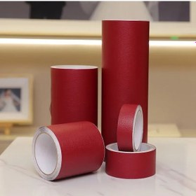 Resim Deri Tamir Bandı Tamir Sübvansiyonu Motosiklet Koltuğu Araba Koltuğu Deri Wine Red 10cm X 5m 