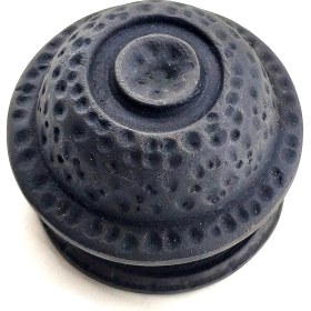 Resim Antika Tarz Dekoratif Pirinç Gözlü Kapı Tokmağı - 78MM Çap, Oksit 
