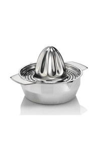 Resim Narenciye Sıkacağı Paslanmaz Portakal Sıkacağı Krom Limon Sıkacağı Çap 17 Cm Açık Gri 