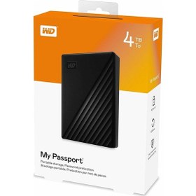Resim Wd Wdbpkj0040bbk-wesn, Mypassport 4tb 2,5" Usb3.2, Taşınabilir, Harici Hdd, Siyah, Türkiye Distrib 