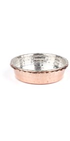 Resim Bakır Tabak Kahvaltılık Çerezlik 2'lı Set 11.5 cm 